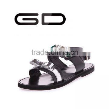 Latest fashion gladiator rhinestones sandals for girls