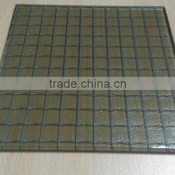 fire-resistant glass/building glas/gray wired glass