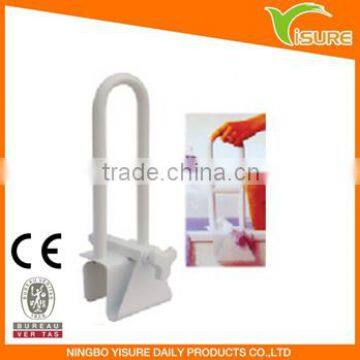 Coated Steel Material Stationary Safety Bathtub Grab Bar For Elder