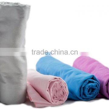 Wholesale customized logo microfiber suede towel