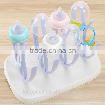 2016 Best Selling Multi-functional Anti-Bacterial Baby Bottle Drying Rack/Baby feeding bottle and cup dry rack BPA free