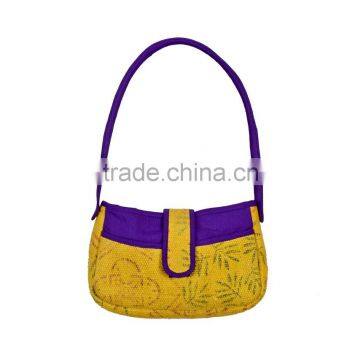 Natural Fibres Printed Small Stylish Handbag