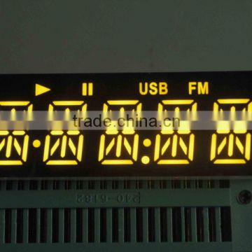 5 digit yellow 14 segment led display