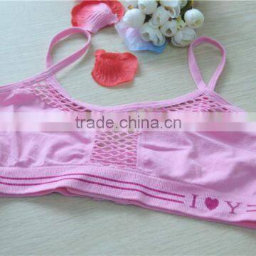 Wholesale hot lingerie seamless girls bra tops cami young underwear