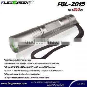 18650 Battery Q5 Led Military Mini Torch photo-2