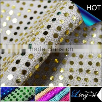 Polyester American Knit with Hologram Fabric for Decoration and Christmas