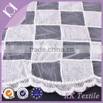 hot sale organza bottom square pattern african vintage lace fabric