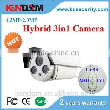 Stable and Mature 3 in 1 Hybrid Camera compatible with AVR TVR DVR Hikvision Housing AHD Camera Cheap Price CCTV Security Camera