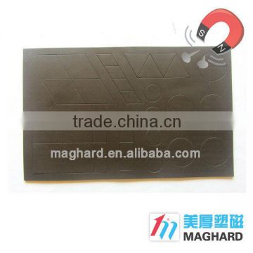 Flexible rubber magnet With adhesive precut