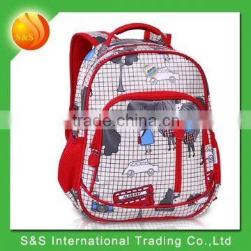 9L Printing canvas lovely kindergarden kids backpack canvas school bag