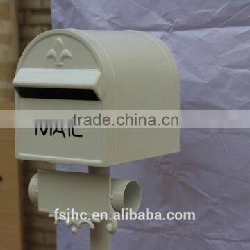 Foshan JHC-1022B Post Mounted Aluminum Mailbox/Decorative Letterbox/Outdoor Standing Postbox For Garden With Newspaper Holder