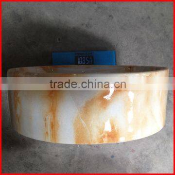 Color Wash Basin Price Ceramic Basin Marble Pattern BO-25 photo-6