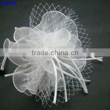 fashion headwear with silk flower