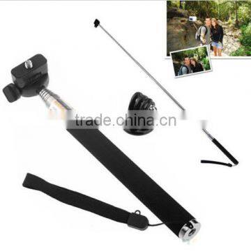 Extendable Handheld Selfie Stick Pole Tripod Bracket For CAMERA Go Pro 4 3+ 2 1