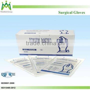 Disposable vinyl surgical gloves