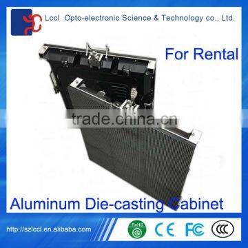 HD outdoor full color aluminum led cabinet / P6 rental led panel