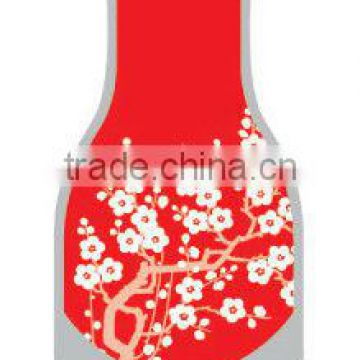 Red color vase,Folded flower vase on table,Decorative vase