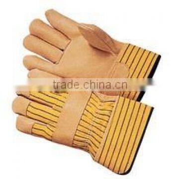 Work Glove brown back split inside cowhide palm Gloves/ Welding Glove