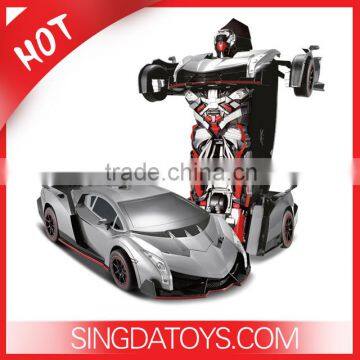 New arrving! 2.4G RC robot car toys TT667 transform robot toys with music & sound