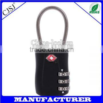 American Popular style security suitcase cable lock /tsa padlock/tsa lock