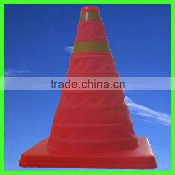 plastic base foldable cone for traffic safety