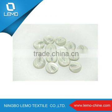 Chinses top ten brands round clear 4 hole custom made plastic button for garment