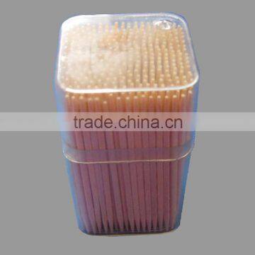 250pcs per Can Square Wooden Toothpicks