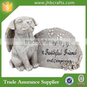 Pet Memory Angel Dog Garden Stone Decoration