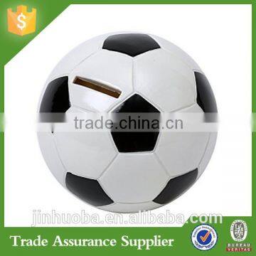 Hot Sales Soccer Ball Shaped Resin Piggy Bank Home Decor