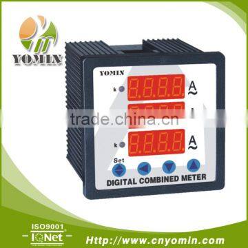 Manufacturer Digital Panel Meter 96*96 ,DX-Z9613 Combination Reading For 3 Current Meter/ (3 Phase Purpose)