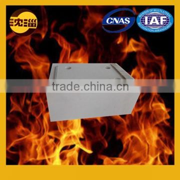 China supplier tin bath bottom block fire resistant block perforated brick