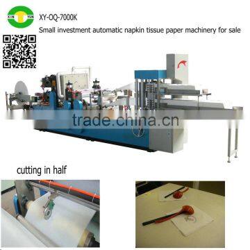 Small investment automatic napkin tissue paper machinery for sale