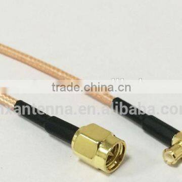 Yetnorson antenna extension cable RG 316 cable with MCX male right angle to SMA male