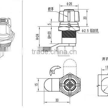 Zinc Alloy Tubular Cam Lock photo-2