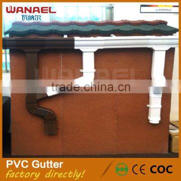 Free Sample Valley Used Beautiful Appearance Pvc Leaf Gutter Guard for Rain Gutter