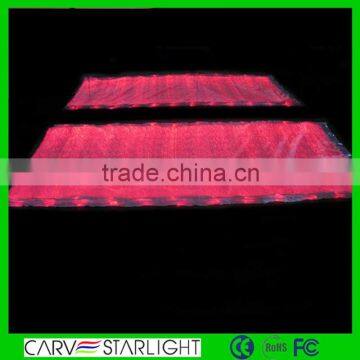 LED lighting luminous fabric with fiber optic lighting