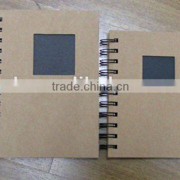 New eco notebook with small photo frame natural