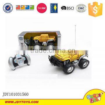 New Design 2CH RC Toy Car With 3D Light & Music 2Colors Yellow/Green