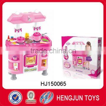 top quality plastic cookware kitchen table play kitchen toy set