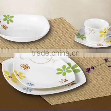 China Products Hot Wholesale 20pcs Porcelain Dinner Sets/Modern Square Dinner Set