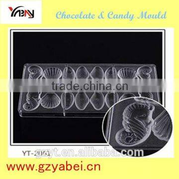 Shell Shaped Candy Molds Polycarbonate Chocolate Mold Tray