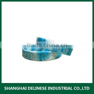 colorful silicone wristband with logo printed