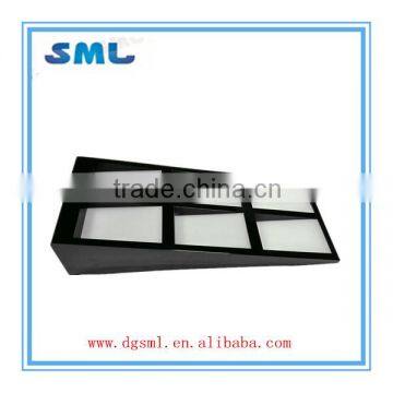 Cosmetics display shelf injection molding