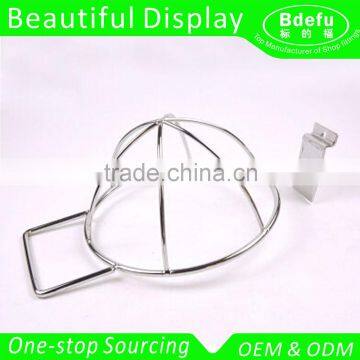 Factory wholesale price metal wire slatwall cap hat rack for Retail Store Display