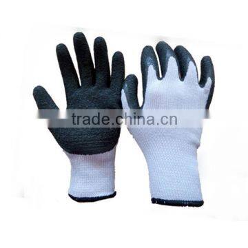 Crinkle Latex Gloves Seamless Knitting Safety Construction Glove