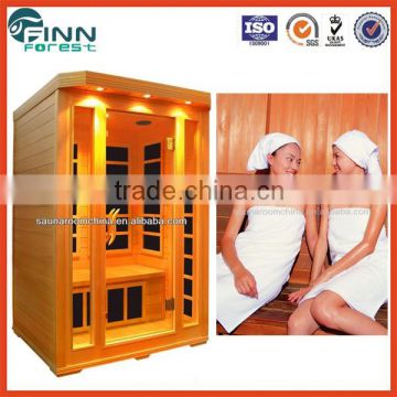 2 person home use hemlock beauty infrared mini sauna room