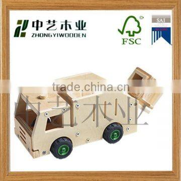 trade assurance educational DIY wooden toy wooden prototype toy car