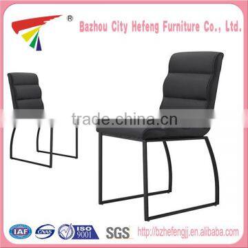 PU leather and chrome legs dining room furniture italian leather dining chair