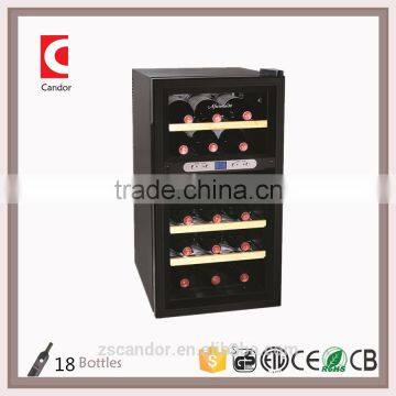 18 Bottles Candor Dual Zone Wine Cooler with LCD display CW-52FDT1