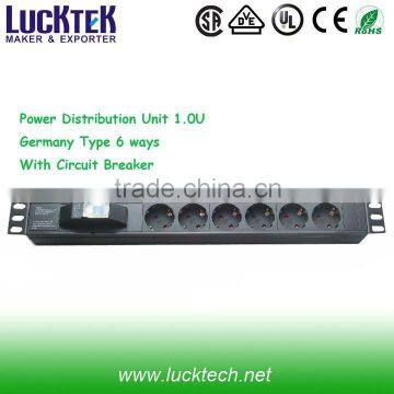 Germany Type industrial pdu with Circuit Breaker